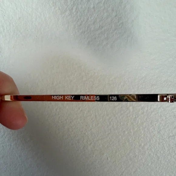 QUAY • High Key rimless aviator sunglasses - Picture 6 of 6